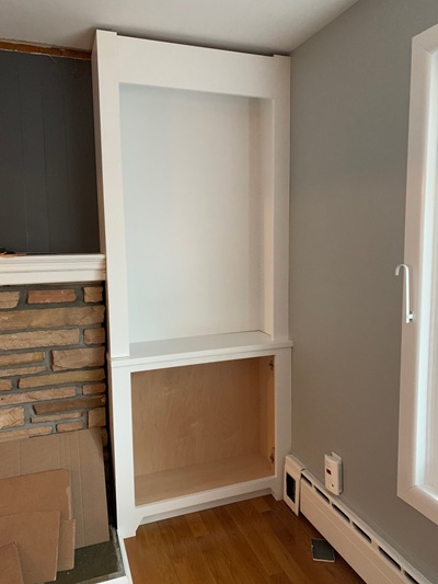 cabinet installation detail